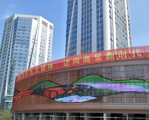 南昌新洪城項目，430平米格柵屏
