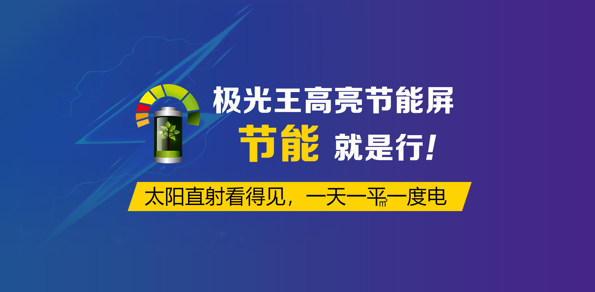 極光王高亮節能屏節能就是行